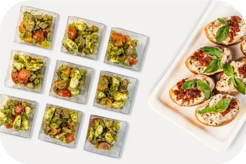 Закуски и салаты 