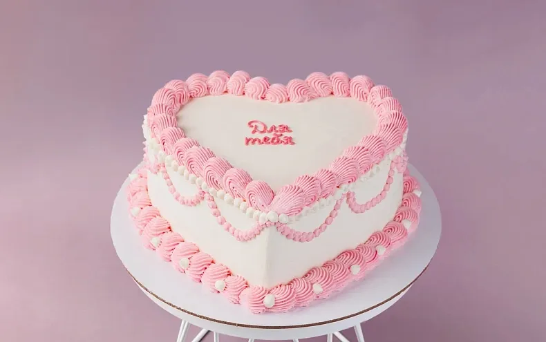 Торт «Розовое кружево»