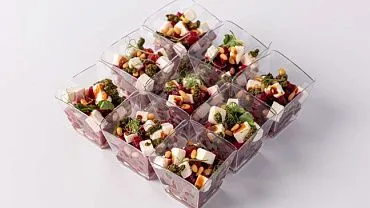 Салат «Со свеклой и сыром фета» в стаканчиках, 9 шт