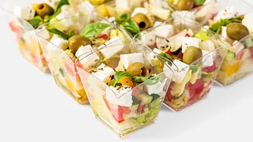 Салат «Греческий» в стаканчиках, 9 шт