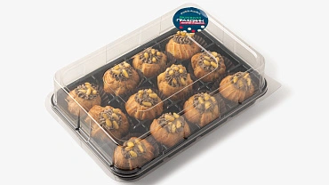 Профитроли с грибным муссом и кедровыми орешками,12 шт