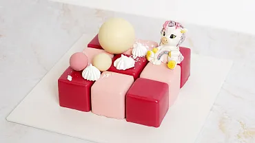 Торт-кубик «Единорог»