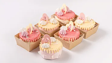 Набор мини тортиков «Сердечки», 6 шт