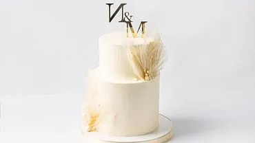 Торт свадебный «Флер» с топпером