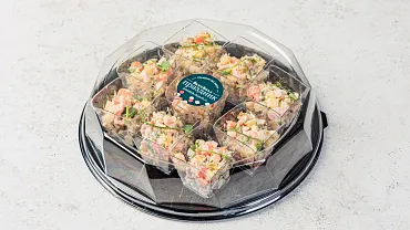 Салат «Оливье с креветкой» в стаканчиках, 9 шт