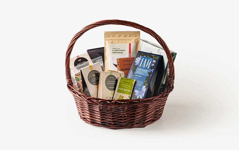 Набор «Подарок» большой в корзине