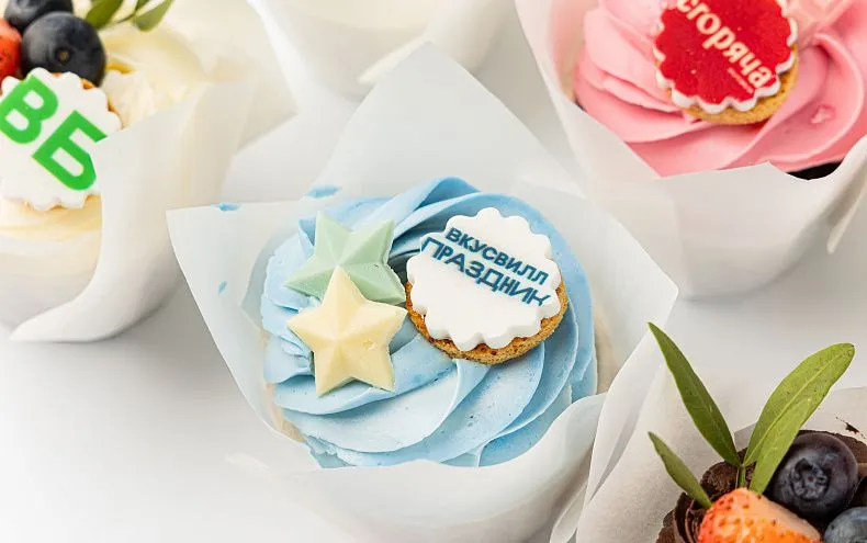 Капкейки с индивидуальным дизайном, 12 шт