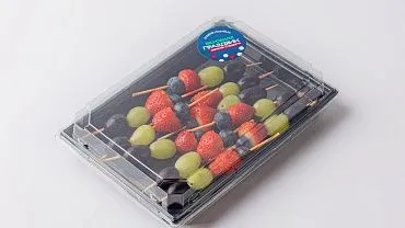 Шпажки фруктовые «Клубника, виноград, голубика», 10 шт