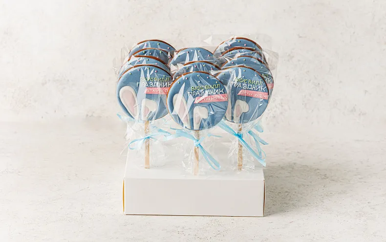 Пряники имбирные с индивидуальным дизайном «Ушки», 12 шт