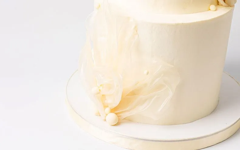 Торт свадебный «Флер» с топпером