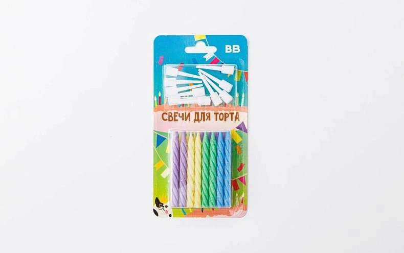 Свечи для торта, 12шт/уп