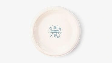 Комплект ЭКО тарелок Праздник, 5шт