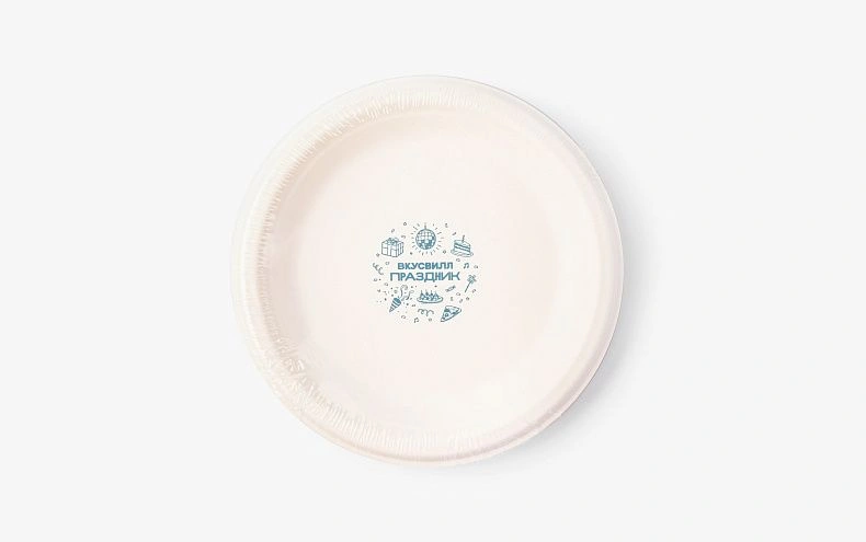 Комплект ЭКО тарелок Праздник, 5шт