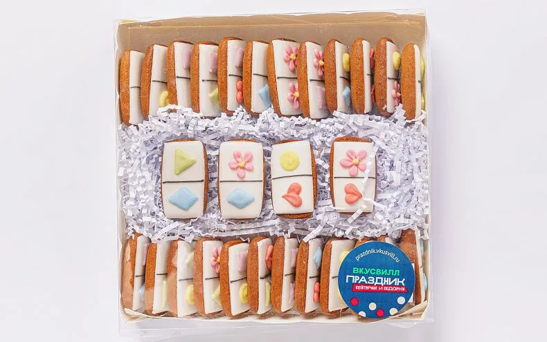 Набор из пряников «Домино» Праздничный,  28 шт