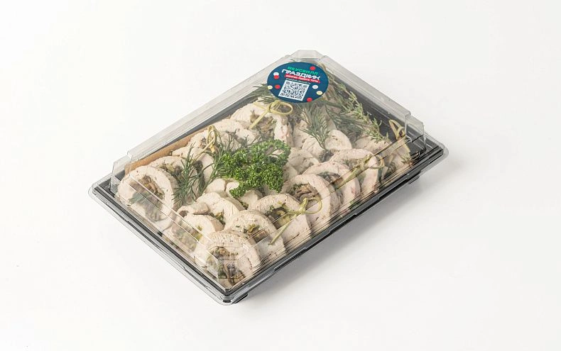 Рулет с курицей и грибами