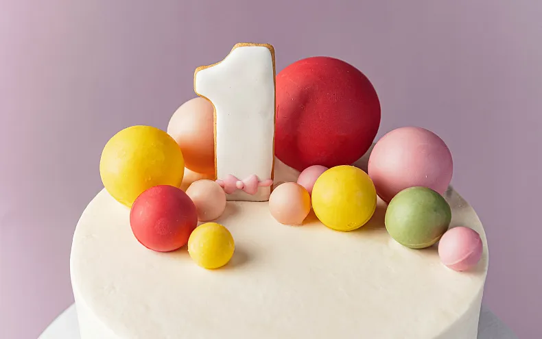 Торт «Сердечко» с цифрой