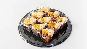 Салат «С баклажанами и помидорами» в стаканчиках, 9 шт