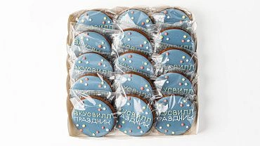 Пряники ручной работы с индивидуальным дизайном, на заказ, 15шт