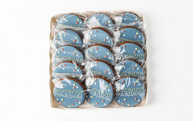 Пряники ручной работы с индивидуальным дизайном, на заказ, 15шт