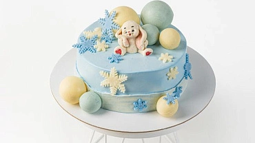 Торт «Снежный зайка»