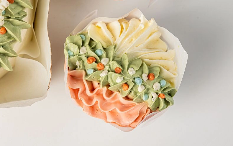 Набор Бенто-торт с капкейками «Зимний»