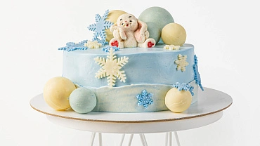 Торт «Снежный зайка»