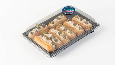 Мини-эклеры с лососем, 8 шт
