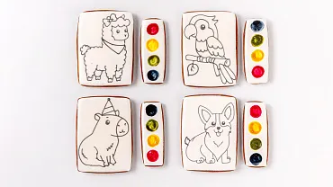 Набор из пряников для раскрашивания «Вкусная Акварель»