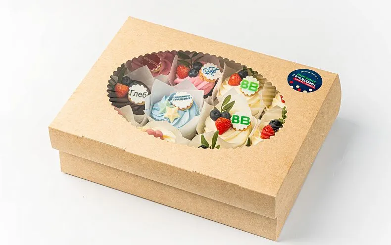 Капкейки с индивидуальным дизайном, 12 шт