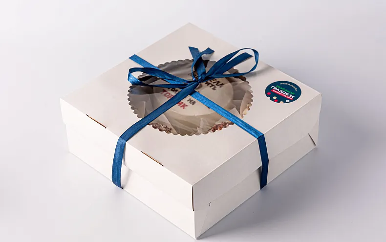 Набор Бенто-торт с капкейками «Ваша Надпись»