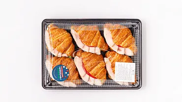 Круассан с индейкой и мягким сыром, 6 шт