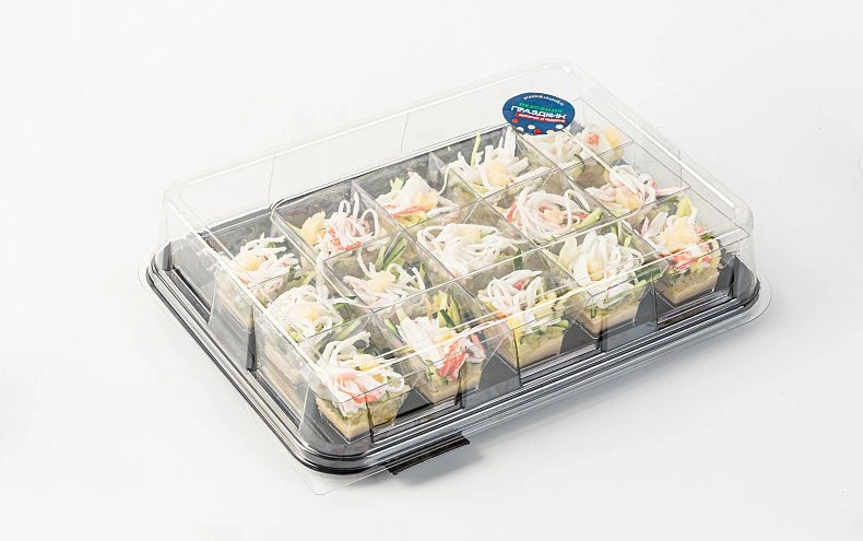 Салат «Крабовый» с икрой сельди, 15 шт