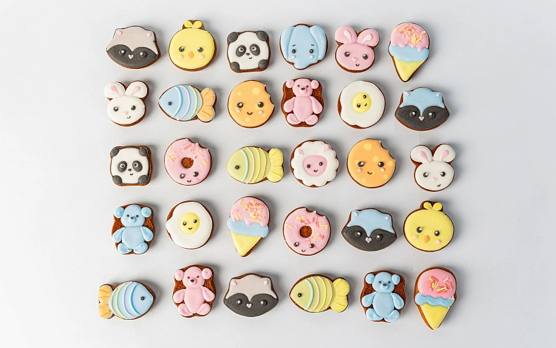 Набор пряников мини «Зверята», 30 шт