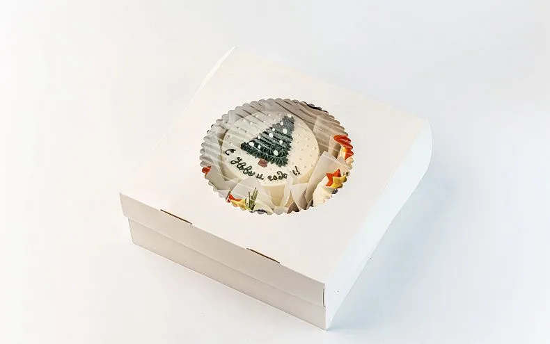 Набор Бенто торт с капкейками «С Новым Годом»