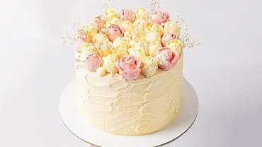 Торт «Свадебный с розами»