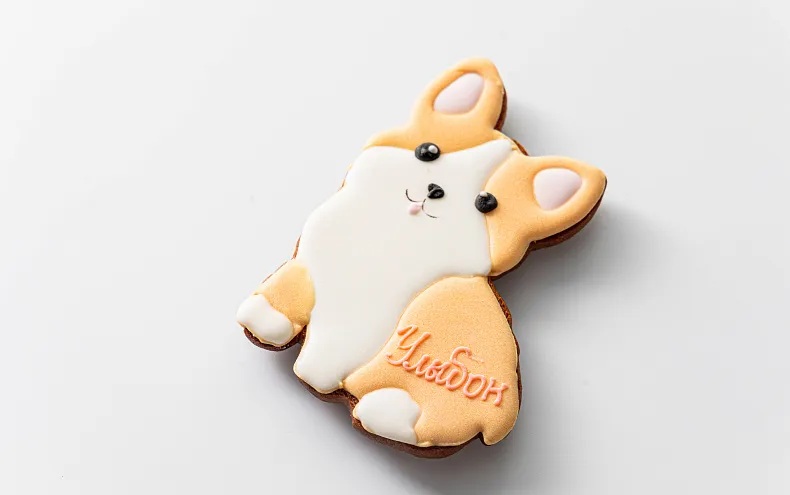 Пряники имбирные с индивидуальным дизайном «Комплимент от именинника», 1 шт