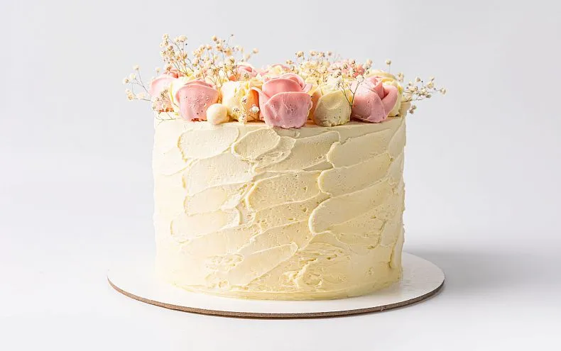 Торт «Свадебный с розами»