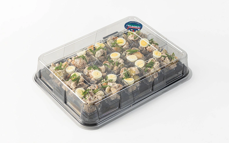 Салат «Охотничий» с печеным картофелем, 15 шт.