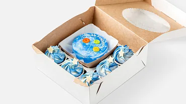 Набор Бенто торт с капкейками «Космос»