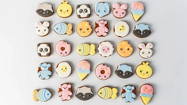 Набор пряников мини «Зверята», 30 шт