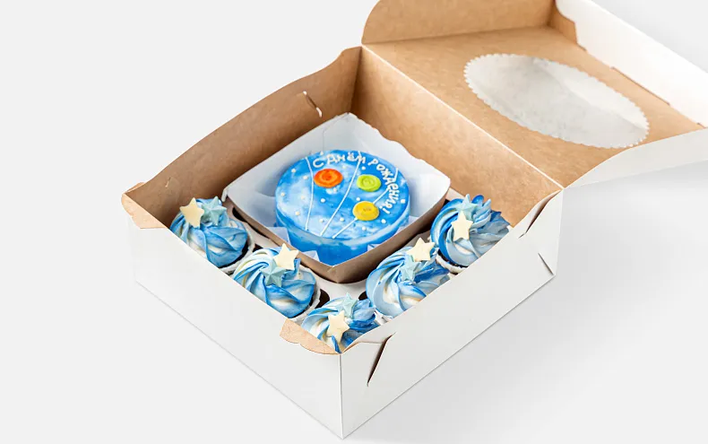 Набор Бенто торт с капкейками «Космос»