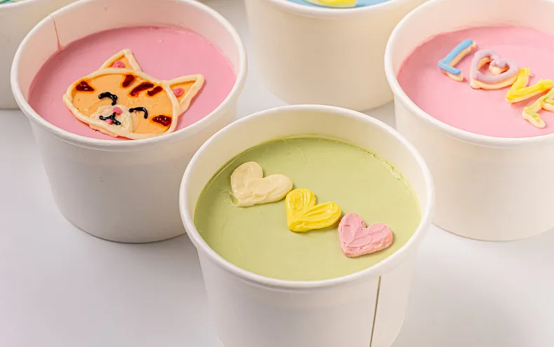 Набор «Весёлые тортики» в стаканчиках, 9 шт