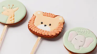 Пряники имбирные с индивидуальным дизайном «Зверята в джунглях», 12 шт