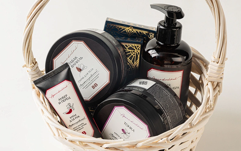 Набор «Для ухода» малый в корзине