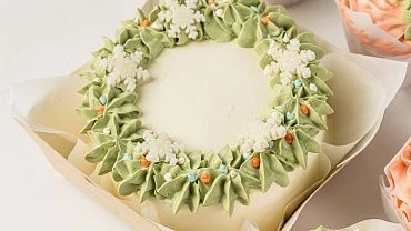 Набор Бенто-торт с капкейками «Зимний»