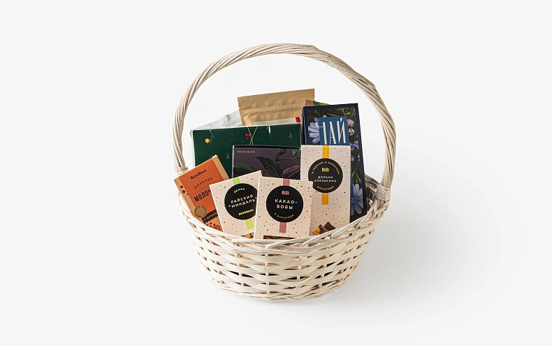 Набор «Подарок» большой в корзине