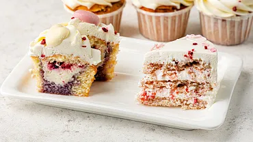 Набор Бенто торт с капкейками «Маме»