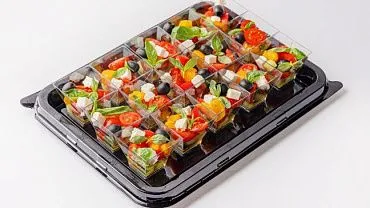 Салат «Греческий» фуршетные стаканчики, 15 шт