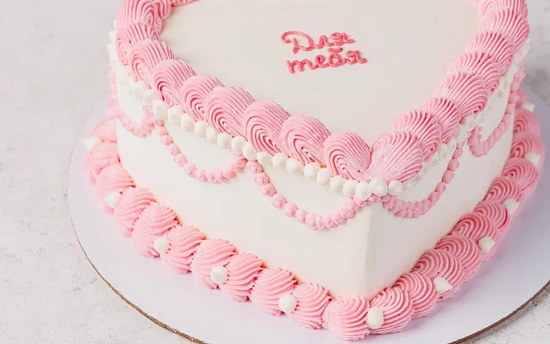 Торт «Розовое кружево»