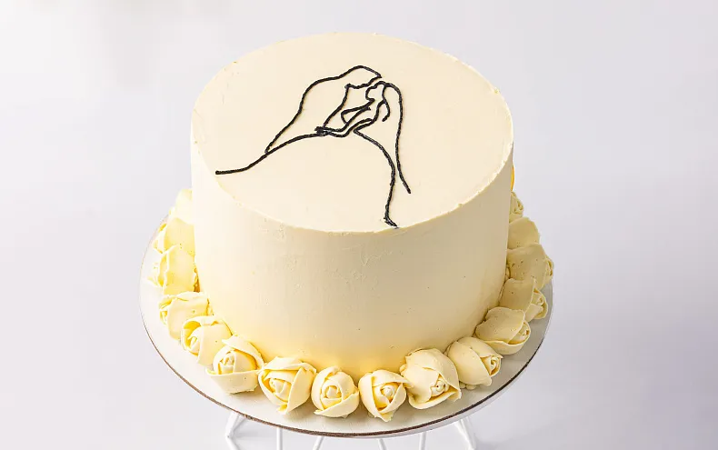 Торт свадебный «Силуэты»